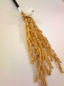 Rice and dove hairpin